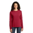 thumbnail image 1 of Port & Company Ladies Long Sleeve Core Cotton Tee, 1 of 1