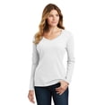 thumbnail image 1 of Port & Company Ladies Long Sleeve Fan Favorite V-Neck Tee, 1 of 5