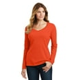 thumbnail image 1 of Port & Company Ladies Long Sleeve Fan Favorite V-Neck Tee, 1 of 5