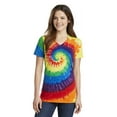 thumbnail image 1 of Port & Company Ladies Tie-Dye V-Neck Tee, 1 of 5