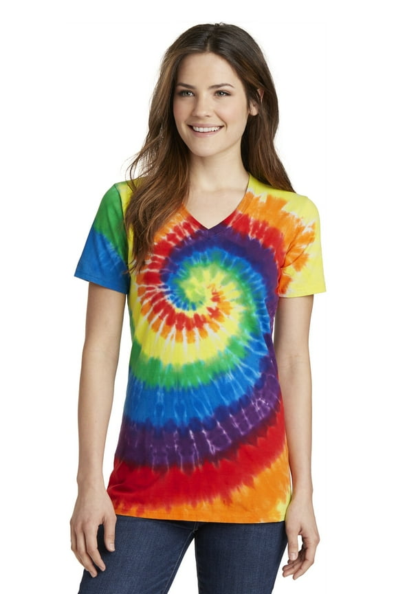 mpany Ladies Tie-Dye V-Neck Tee