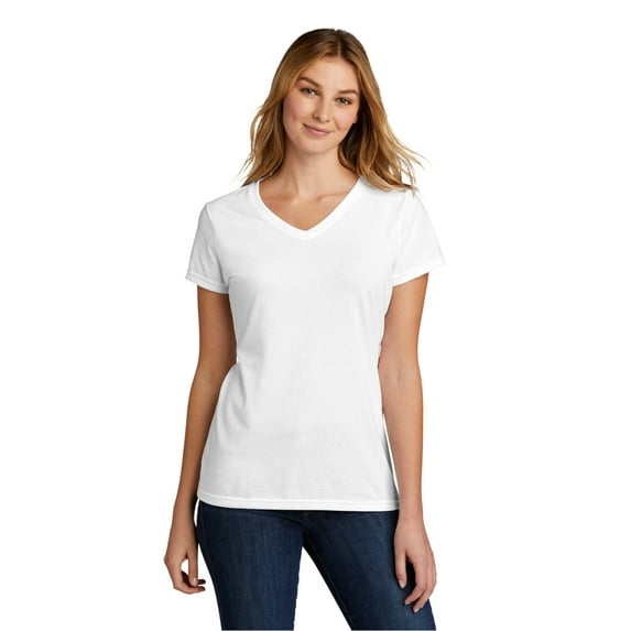 Port & Company Ladies Tri-Blend V-Neck Tee