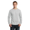 thumbnail image 1 of Port & Company Long Sleeve 5.4-oz. 100% Cotton T-Shirt. Ash. XL., 1 of 3