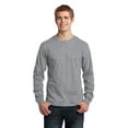 thumbnail image 1 of Port & Company - Long Sleeve 5.4-oz. 100% Cotton T-Shirt. - Athletic Heather - XL, 1 of 2