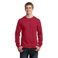thumbnail image 1 of Port & Company Long Sleeve 5.4-oz. 100% Cotton T-Shirt. Red. XL., 1 of 3