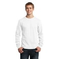 thumbnail image 1 of Port & Company Long Sleeve 5.4-oz. 100% Cotton T-Shirt. White. 4XL., 1 of 3