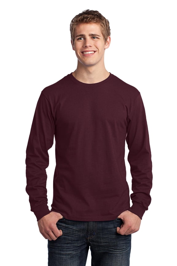 mpany Long Sleeve 54oz 100% Cotton TShirt (PC54LS) Athletic Maroon, M