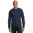 thumbnail image 1 of Port & Company Long Sleeve All-American Tee. Navy. 4XL., 1 of 3