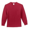thumbnail image 1 of Port & Company - Long Sleeve Essential Pocket Tee, 1 of 5