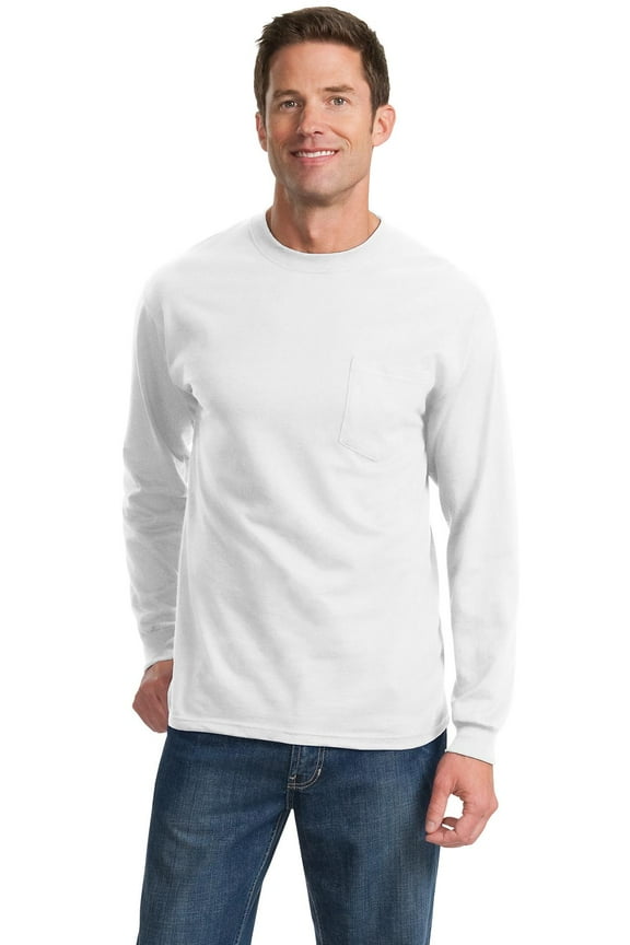 - Long Sleeve Essential Pocket Tee