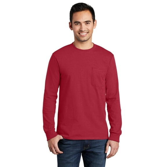 Port & Company - Long Sleeve Essential Pocket Tee