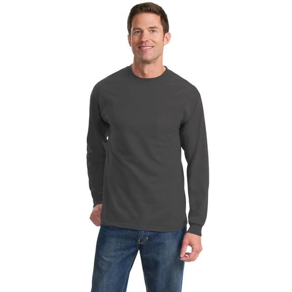 Port & Company - Long Sleeve Essential Pocket Tee