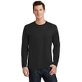 thumbnail image 1 of Port & Company Long Sleeve Fan Favorite Tee-2XL (Jet Black), 1 of 6