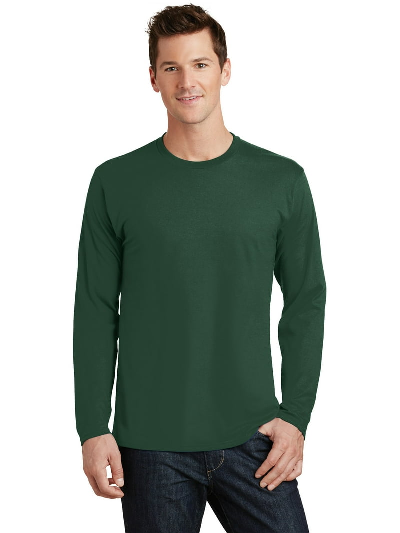 Port Company Fan Favorite Tee- Long Sleeve, Forest Green