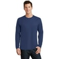 thumbnail image 1 of Port & Company Long Sleeve Fan Favorite Tee-XL (Team Navy), 1 of 6