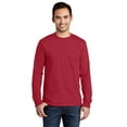 thumbnail image 1 of Port & Company Long Sleeve TShirt with Pocket (PC61LSP) Red, 4XL, 1 of 3