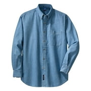 Port & Company Men Long Sleeve Value Denim Shirt