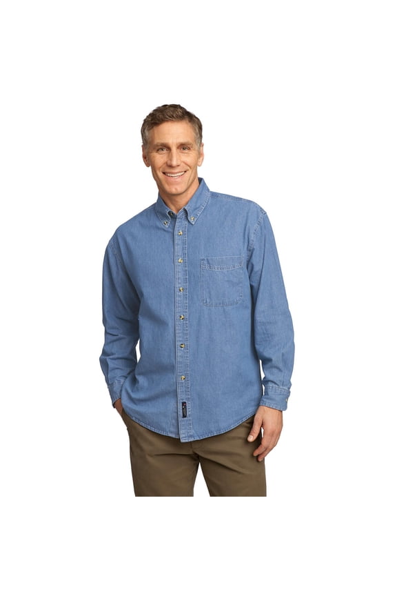 Men Long Sleeve Value Denim Shirt