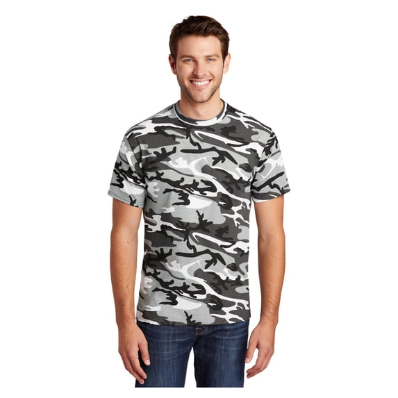 Port & Company Men's 5.4-oz 100% Cotton Camo Tee Shirt Winter Camo 4X-Large