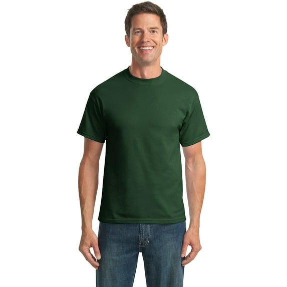 Port & Company Men's 50/50 Cotton/Poly T Shirt XXL Dark Green