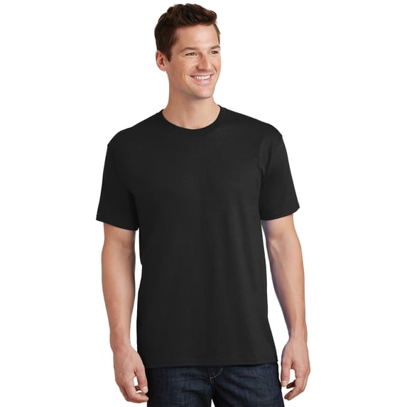 Port & Company Men's 54 oz 100% Cotton T Shirt S Jet Black