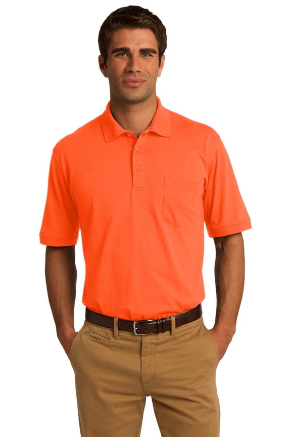 mpany Men's Core Blend Jersey Knit Pocket Polo. KP55P