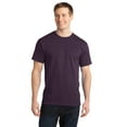 thumbnail image 1 of Port & Company Men's Athletic Heather Ring Spun Crew T-Shirt_Eggplant_Small, 1 of 3