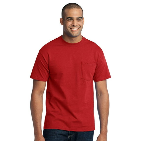 Port & Company Men's Big And Tall Soft Pocket T-Shirt