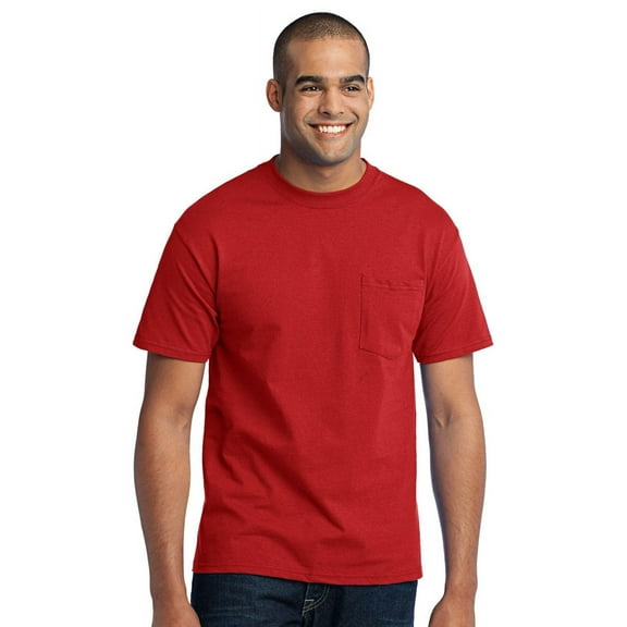 Port & Company Men's Big And Tall Soft Pocket T-Shirt