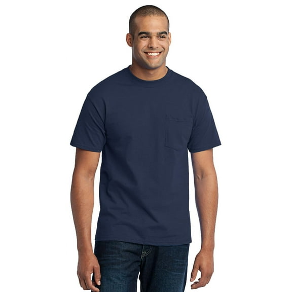 Port & Company Men's Big And Tall Soft Pocket T-Shirt