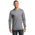 thumbnail image 1 of Port & Company Men's Big and Tall Heavyweight T-Shirt_Athletic Heather_3XL Tall, 1 of 2