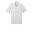 thumbnail image 1 of Port & Company Men's Big and Tall Knit Polo Jersey Large Tall- White, 1 of 3