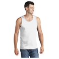 thumbnail image 1 of Port & Company Men's Casual Core Cotton Tank Top White PC54TT Small, 1 of 3