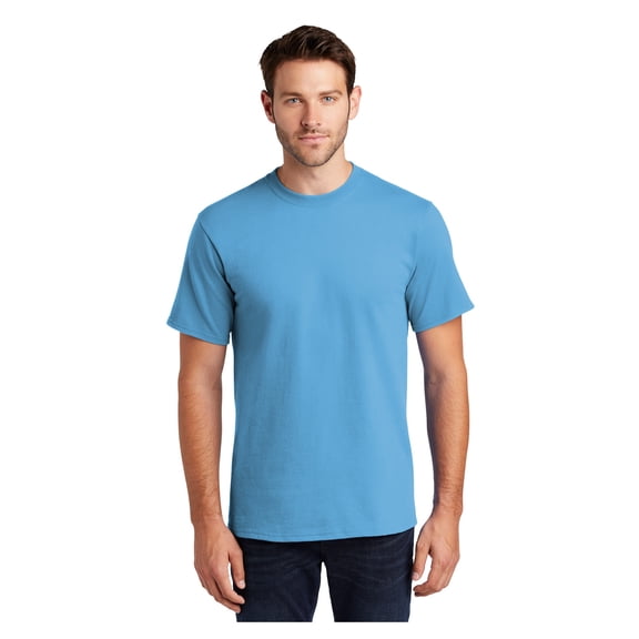 Port & Company Men's Classic Fit Tall Essential Cotton T-Shirt Aquatic Blue Large Tall
