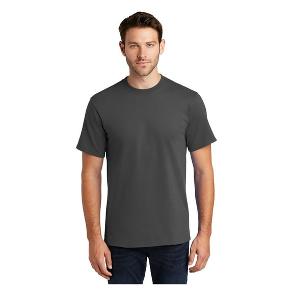 Port & Company Men's Classic Fit Tall Essential Cotton T-Shirt Charcoal 3X-Large Tall