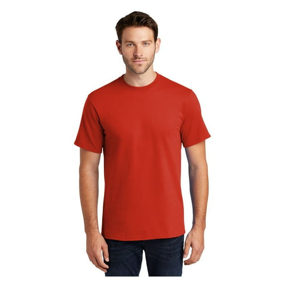 Port & Company Men's Classic Fit Tall Essential Cotton T-Shirt Fiery Red X-Large Tall