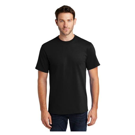 Port & Company Men's Classic Fit Tall Essential Cotton T-Shirt Jet Black 3X-Large Tall