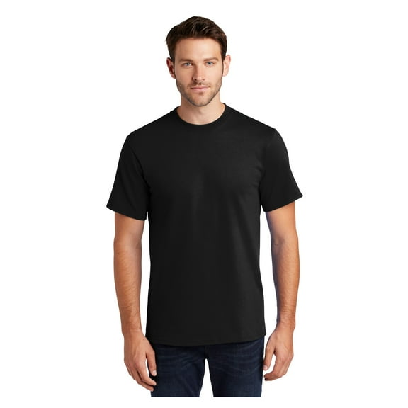 Port & Company Men's Classic Fit Tall Essential Cotton T-Shirt Jet Black X-Large Tall