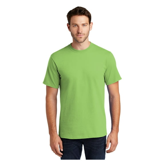 Port & Company Men's Classic Fit Tall Essential Cotton T-Shirt Lime 2X-Large Tall