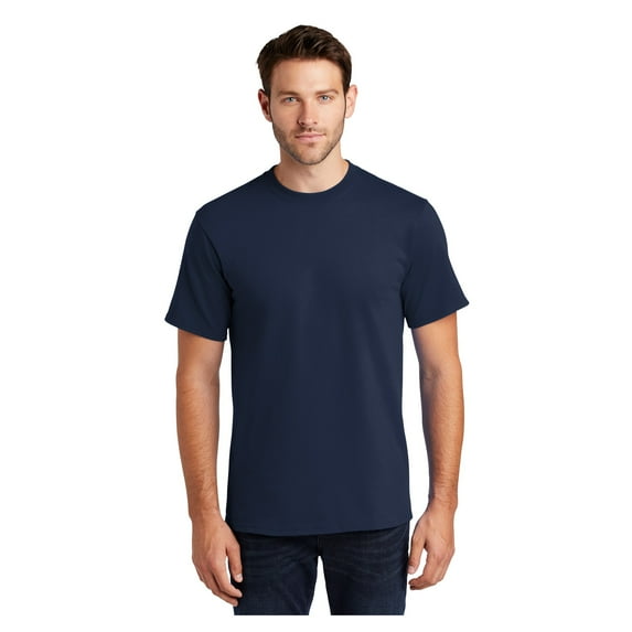 Port & Company Men's Classic Fit Tall Essential Cotton T-Shirt Navy Large Tall