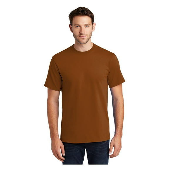 Port & Company Men's Classic Fit Tall Essential Cotton T-Shirt Texas Orange Large Tall