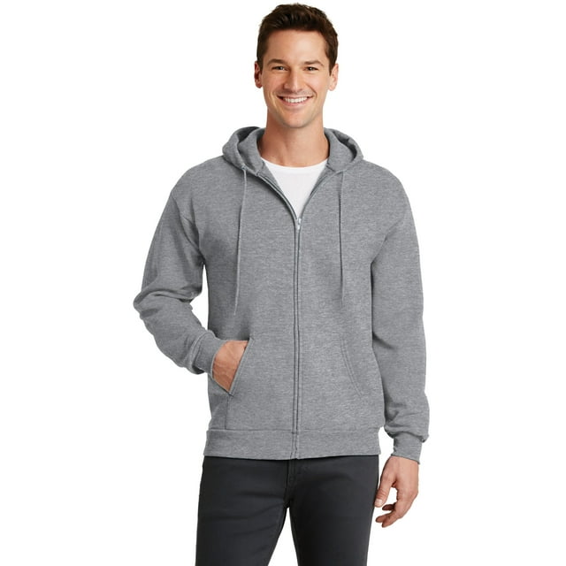 Port & Company Men's Classic Full-Zip Hooded Sweatshirt PC78ZH