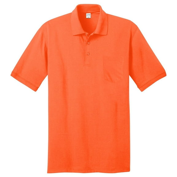 Port & Company Men's Comfortable Knit Pocket Polo Shirt