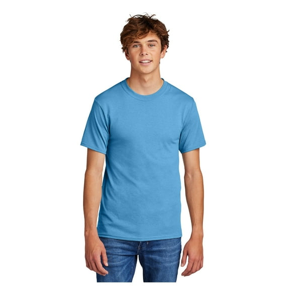 Port & Company Men's Comfortable Short Sleeve Tall Core Blend T-Shirt Aquatic Blue 2XLT