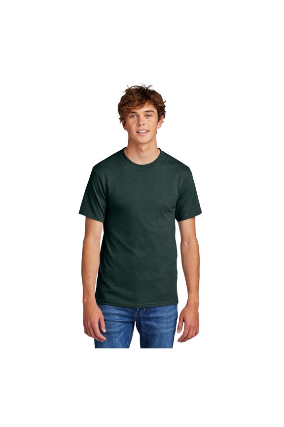 mpany Men's Comfortable Short Sleeve Tall Core Blend T-Shirt Dark Green XLT