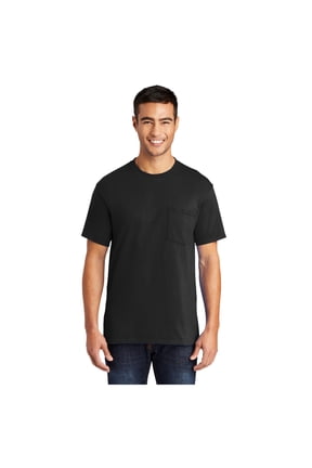 mpany Men's Core Blend Classic Pocket T-Shirt Jet Black 6X-Large