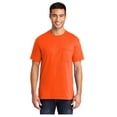 thumbnail image 1 of Port & Company Men's Core Blend Classic Pocket T-Shirt Orange Small, 1 of 3