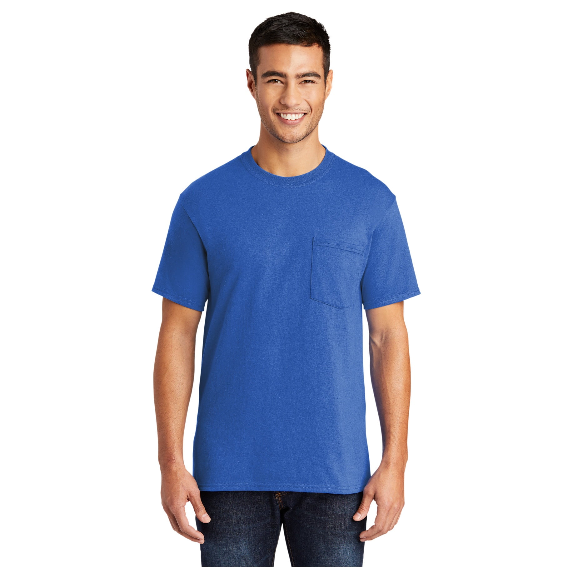 Port & Company Men's Core Blend Classic Pocket T-Shirt Royal 5X