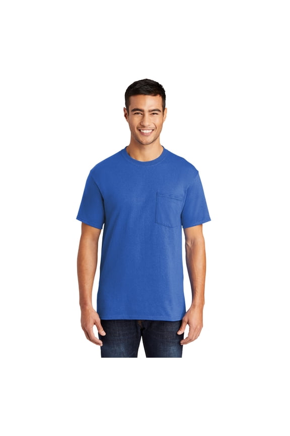 mpany Men's Core Blend Classic Pocket T-Shirt Royal 6X-Large
