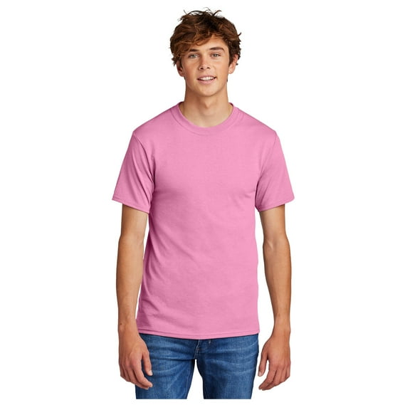Port & Company Men's Core Blend Durable T-Shirt Candy Pink X-Large